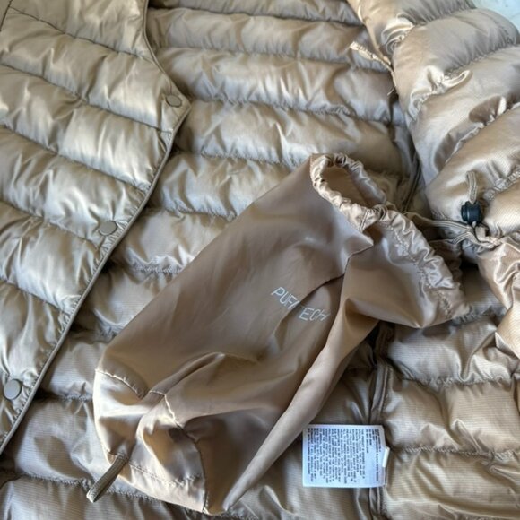 Uniqlo Women's Puffer Jacket | TAN | LARGE - Picture 1 of 9